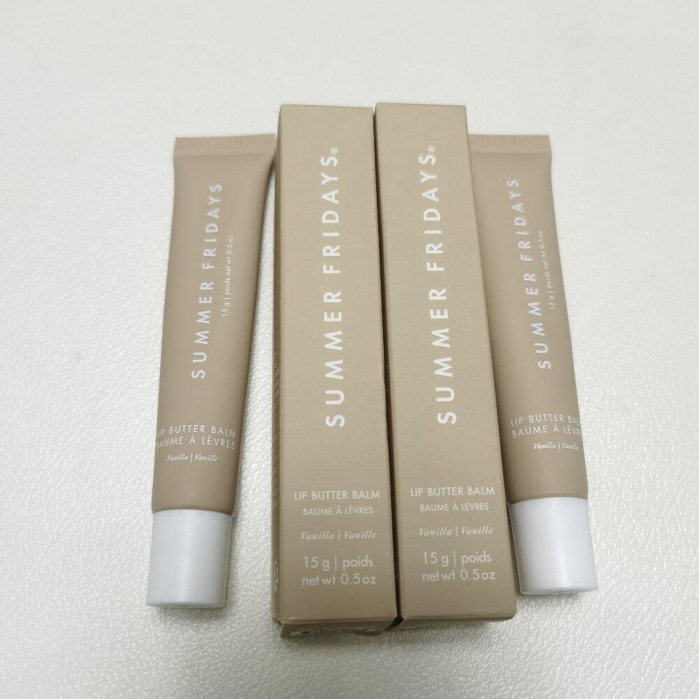 2pcc (  Vanilla ) Summer Fridays Lip Butter Balm Conditioning Lip New With box